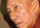 Prof. Samdhong Rinpočhe v Praze v roce 2003, foto H. Rysová