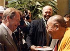 Jeho Svatost dalajlama v Praze, 3. 7. 2002, foto H. Rysová